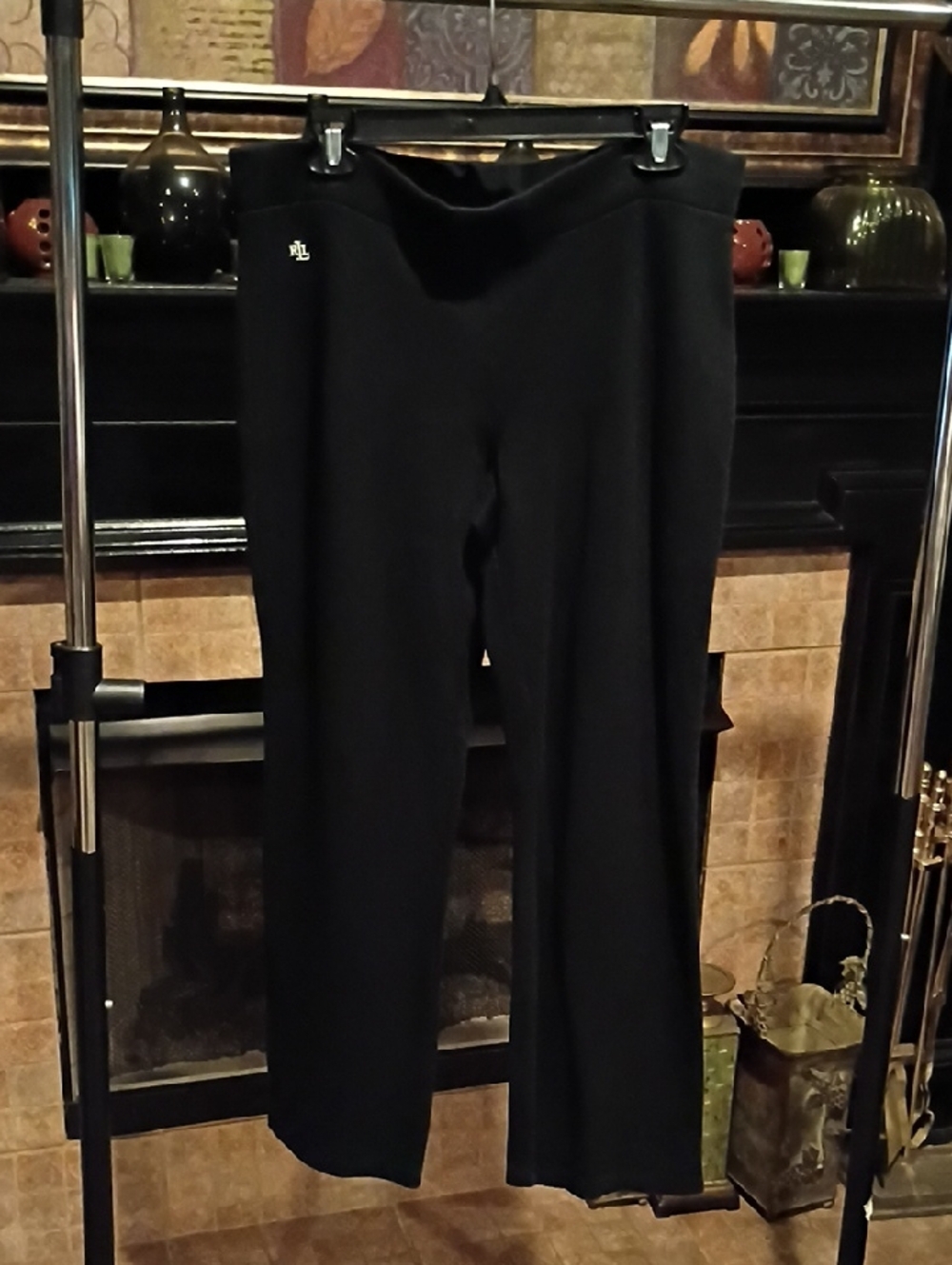 Lauren Ralph Lauren Black  Pants With Banded Waistline - Picture 4 of 7